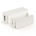 Cable Organizer Box - Cord Organizer Box - Power Strip Cable Management Box - Cord Hider Box for Hiding Surge Protector Cover - Set of 2, White