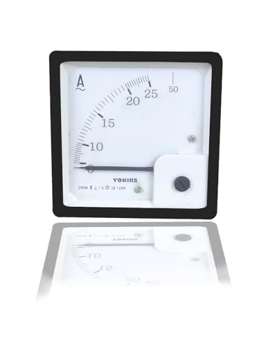 Image of YOKINS Moving Iron Analog panel meter AC Ammeter SR96 0-25A AC Direct, for AC current measurement size 96x96mm