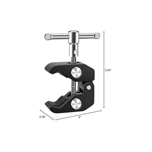 Image of PHOTOMAX Super Clamp Magic arm Articulating Adjustable Arm with 1 /4 inch Tripod Screw for DSLR Camera (Super Clamp)