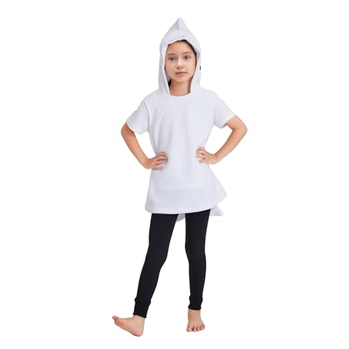 Disfraz infantil unisex chaleco con capucha de forro polar miniatura 3