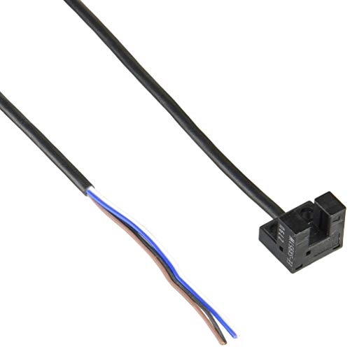 omron Photo microsensor Micro Type (DC Light) Trench-Type L-Type Detection Distance 5mm-Wired Standard Code NPN Output (EE-SX951-W 1M)