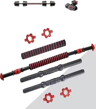 Image of LIONER Dumbbell Rods with Connectors (24mm Diameter) |Barbell Rods Weight Lifting Strength Training & Exercise Fitness, Equipment for Home Gym Workout