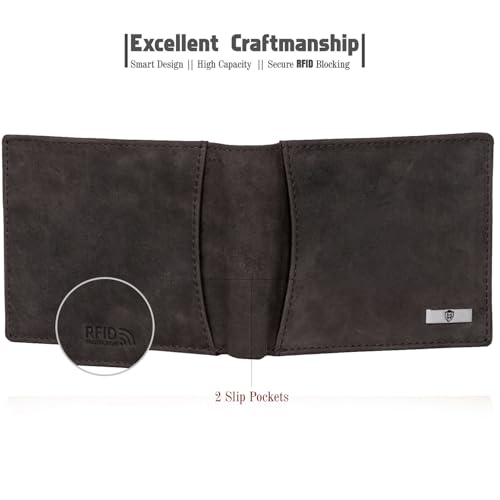 HORNBULL Vegas Coffee Hunter RFID Blocking Leather Wallet for Men | Wallets Men Leather | Mens Wallet 6 31d84oqGAqL