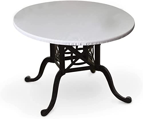 Nappe ronde de table vinyle 90 cm ajustable imperméable anti-tache - 2