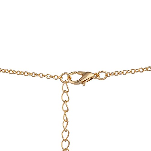 Lux Accessories Gold Tone Vegetarian Personalized Bar Pendant Necklace #TOP2