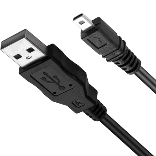 AZJCKEW USB Charger Cable Compatible with Nikon Coolpix L830 S3300 Fujifilm FinePix JX650 J10, 3.3FT Mini 8-Pin Power Cord UC-E6/E16/E17/E23 for Digital Camera