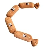 Jouet à mâcher en peluche simulée résistant à la mastication et jeu personnel en forme de saucisse mignonne avec son BB pour chiots et chiens de taille moyenne pour un usage quotidien
