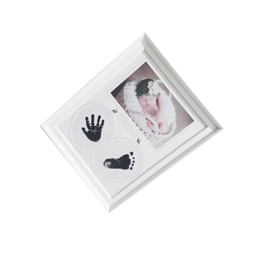 Beatifufu Handprint Footprint Photo Frame Newborn Baby Memory Frame Baby Shower Present