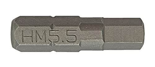 Projahn Schraubendreher-Einsatz 5,5 mm (Länge 25 mm, Bits für Innensechskant Schrauben, Zaun Bit für Zaunschrauben, aus S2-Spezialstahl, Schrauber-Bit) 2699 Cover