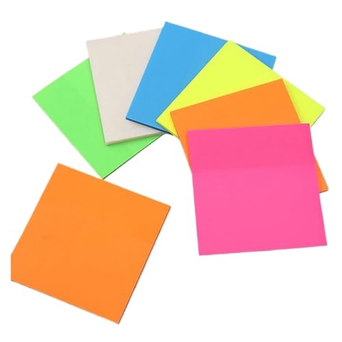 Notes adhésives transparentes imperméables bloc de mémos colorés autocollants