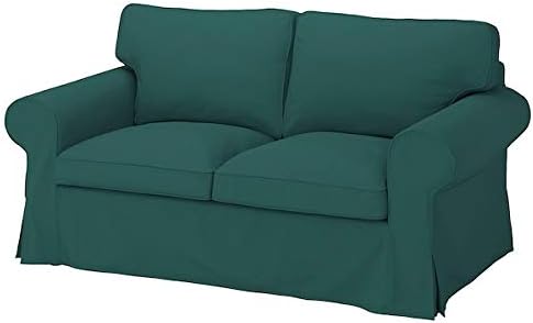 UPPLAND Loveseat Cover Dark Turquoise 2-seat Sofa Slipcover 2 Seater Couch