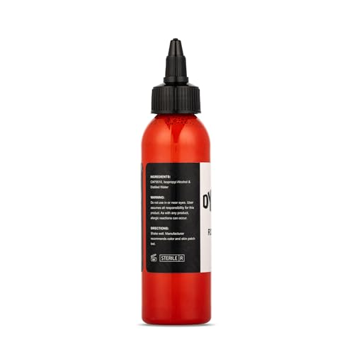 Image of Dynamic Color Chinese Red Tattoo Ink, Made in USA Since 1990, 4 oz | Sterilized and lot-numbered for full traceability; established American brand trusted by artists worldwide