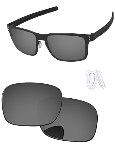 Image of Replacement Lenses & Nose Pieces for Oakley Holbrook Metal OO4123 55mm - Precision Fit, UV Block & Impact Resistant