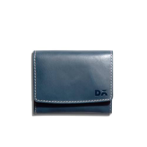 Image of DailyObjects Deep Navy Fliptop Leather Cash & Card Wallet