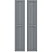 Ekena Millwork ARW101BF311X52CHH Americraft Three Exterior Real Wood Two Equal Panel Framed Board-n-Batten Shutters (Per Pair), 10 1/2"W x 52"H, Ocean Swell