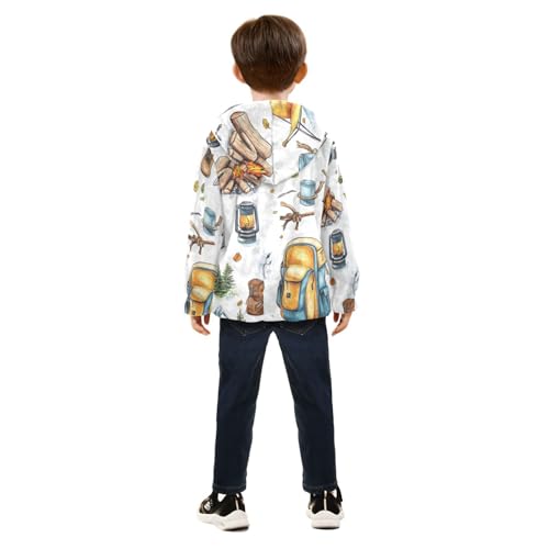 Camping Hiking Tourism Set Girls Fleece Jacket Girls Fall Jacket Girls Zip Up Hoodie Girls Sherpa Jacket 2-10T4