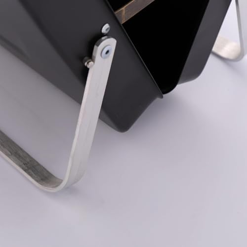 Image of Portable Barbeque Camping Grill &BBQ Utensils, Foldable Stainless Steel Charcoal Grill, Small Outdoor Travel BBQ, Compact Picnic Barbecue Cooking Grill for Camping (Black (Medium))