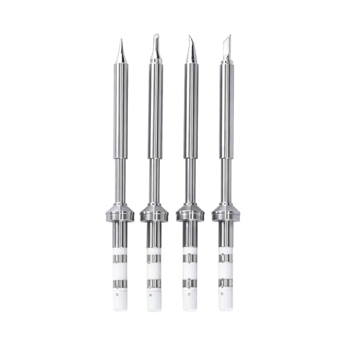 Image of 4PCS TS100 Soldering Tips Kit, Compatible with TS100|TS101| /PinecilV2|pine64 Soldering Iron-Includes TS-I,TS-BC2,TS-KU,TS-J02, Fast Heating