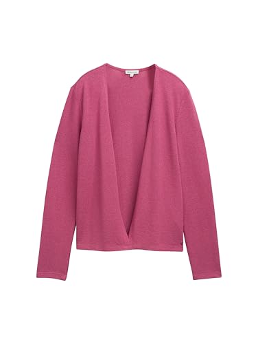 TOM TAILOR Damen Basic T-Shirt Cardigan, pink velvet, XL – Ansicht 3