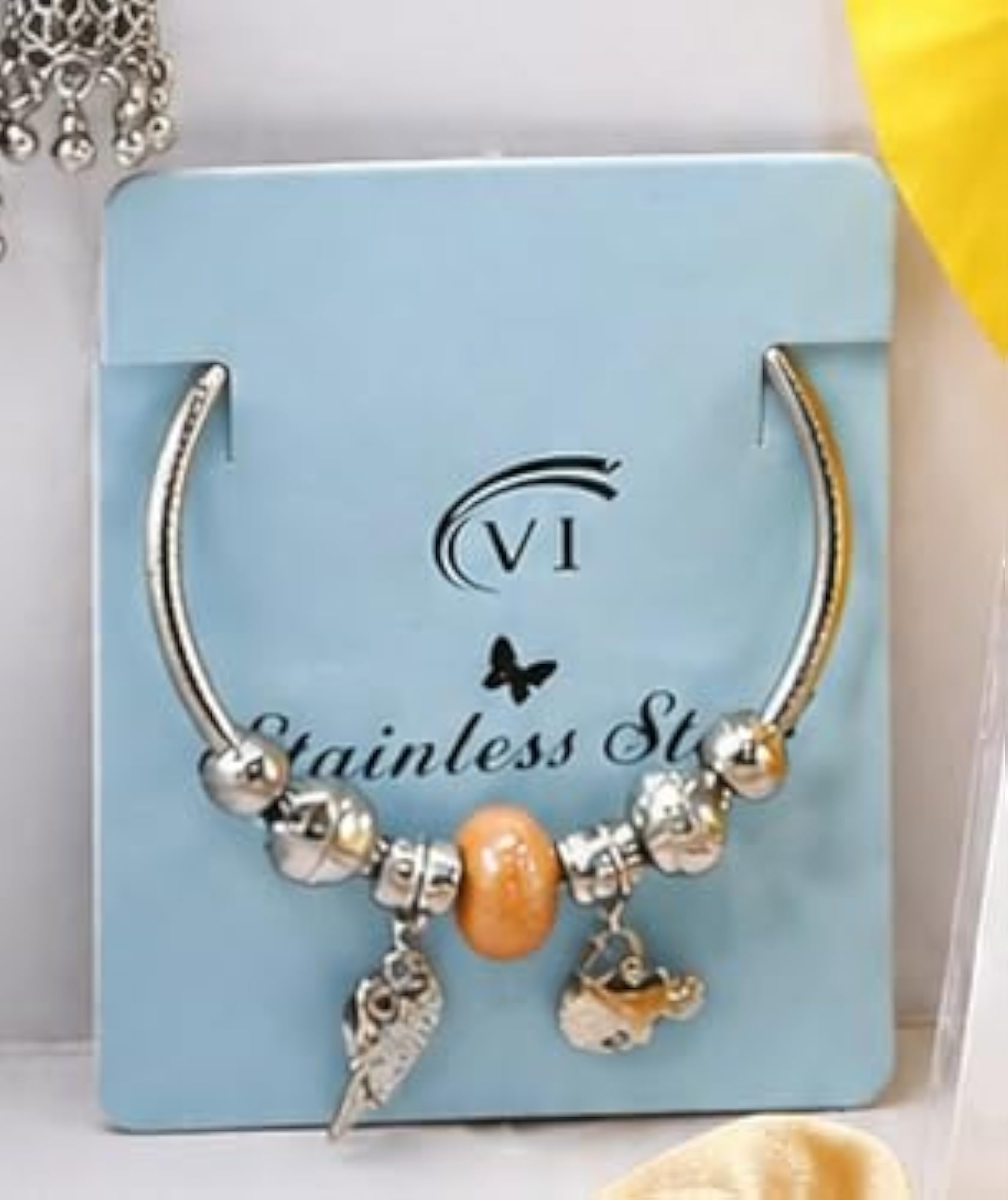 7-Piece Stylish Pendant & Charm Bracelet Hamper, Gift Surprise