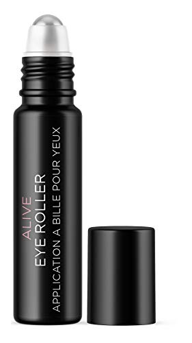 Hyaluronic Acid & Caffeine Eye Roller Serum for Men with Vitamin C – Made in USA – Depuffing Eye Roller Ball for Dark Circles & Puffiness – Mens Day & Night Anti-Aging Under Eye Serum Roller – 10ml