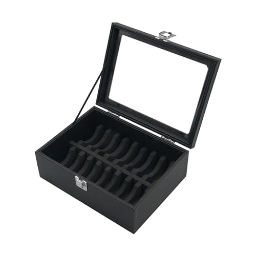 Nuyhadds Caja organizadora para pulseras, 10/20 compartimentos, caja de almacenamiento para brazaletes, elegante caja de almacenamiento con transparente