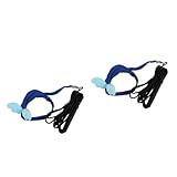 FRCOLOR 2pcs Bird Leash for Parrots Outdoor Training Traction Rope Shaped Strap and Soft Material for and Adventures
