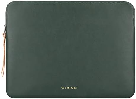 Comfyable Tablet Sleeve Compatible with iPad Air 13 inch M4 2026, iPad Pro 13" M5 with Magic Keyboard & Pencil Holder - PU Leather Bag Slim Protective Cover Case - Midnight Green