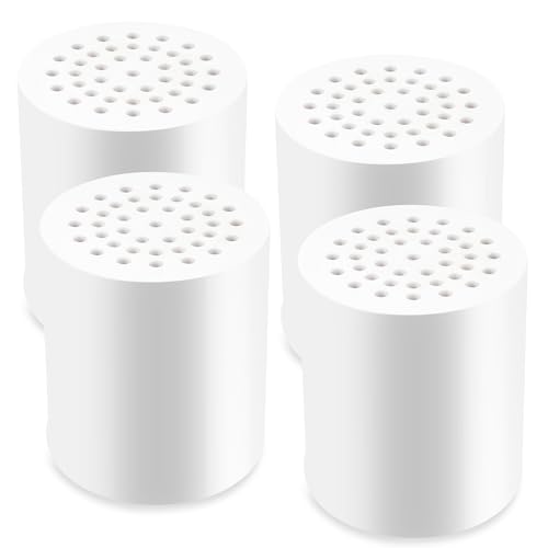 4 Pack 20 Stage Shower Head Filter, Shower Filter Replacement Cartridge for Hard Water, Universally Compatible With Any Similar Design, High Output, Clean and Softener Water