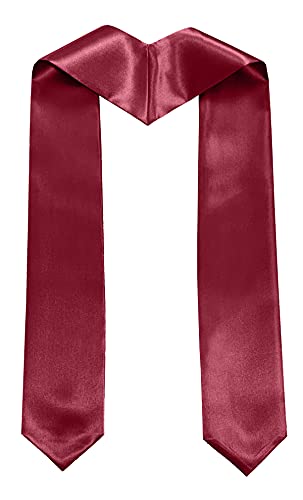 Image of Plain Graduation Stole Sash 60 Inch Unisex Adults Solid