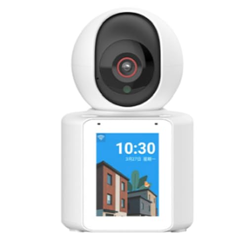 Rtauhife CáMara de Vigilancia Wifi 1080P CáMara IP Wifi para el Hogar CáMaras de Videovigilancia Wifi Compatible con VisióN Enchufe de la UE