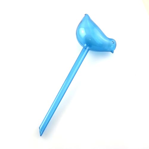 heyous 3 peças plantador em forma de pássaro irrigador automático por gotejamento azul PVC 255 x 90