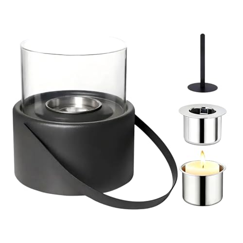 Hoguera De Mesa para Exteriores,Chimenea Ajustable Portátil Segura Tornado para Escritorio,Hoguera Personal Mini Chimenea | para Jardín, Hogar, Mesita De Noche, Dormitorio, Picnic Y Sala De Estar