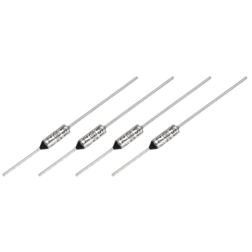 Image of sourcing map 4Pcs Metal Temperature Thermal Fuse 72°C/161.6°F 15A 250V Cutoff Thermal Fuse for Motor Transformer Electric Industrial Home Appliance
