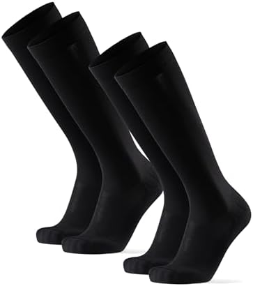 DANISH ENDURANCE 2 Pack Graduated Compression Socks, 21-26mmHg, for Women & Men