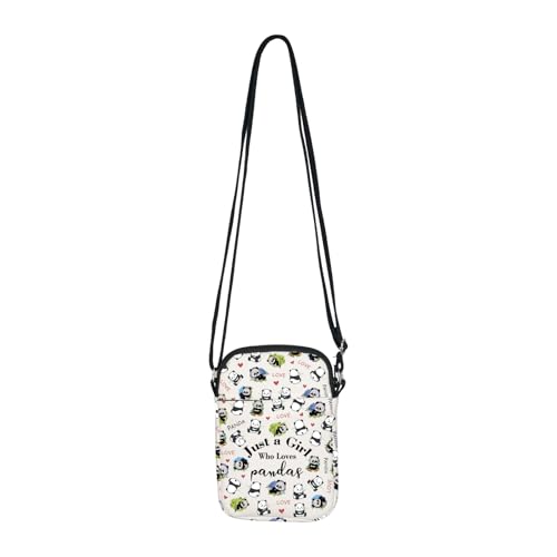 Panda Crossbody Bag - Just a Girl Who Loves Pandas Cell Phone Purse3