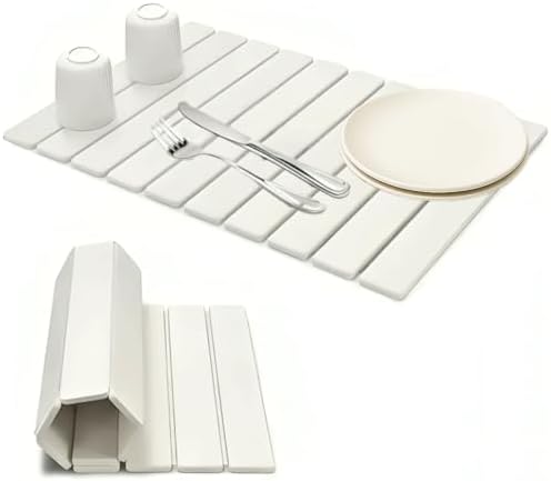 Stone Dish Drying Mat 24"×16" – Super Absorbent Diatomite Earth –...