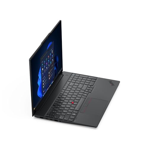Lenovo ThinkPad E16 Gen 3 21ST, avec charnière à 180°, AMD Ryzen 7 250/3,3 GHz, Win 11 Pro, Radeon 780M, 16 Go de RAM, SSD 512 Go, IPS 1920 x 1200, Wi-Fi 6E, Bluetooth, noir
