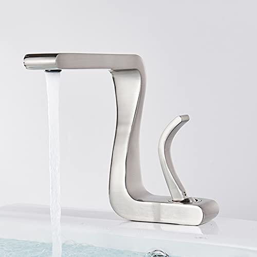 Robinet de lavabo mitigeur eau chaude froide noir bronze pour évier et meuble de salle de bain