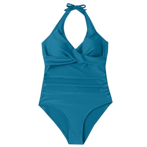 Bañadores Mujer Reductores Retro Push up Traje de Baño de Una Pieza Vientre Plano Ropa de Baño Cintura Alta Sexy Espalda Expuesta Swimwear Beachwear para Piscina Vacaciones Playa
