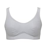 ジュニアブラ 【公式】部活ブラ 綿でさらさら ハーフトップ 肌側綿混 吸汗速乾 グレー S