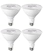 EDISHINE PAR38 Flood Lights Outdoor Bulb, Dimmable LED Flood Light Bulbs, 1800LM, 18W Equivalent 120W, Weatherproof LED Light Bulb for Backyard, Garage, Porch, Garden, 5000K Daylight, E26, 4 Pack