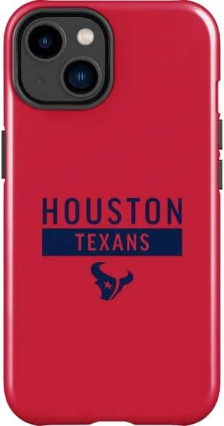 Skinit Impact Phone Case Compatible with iPhone 15 - Officially Licensed NFL Houston Texans Black & White Design