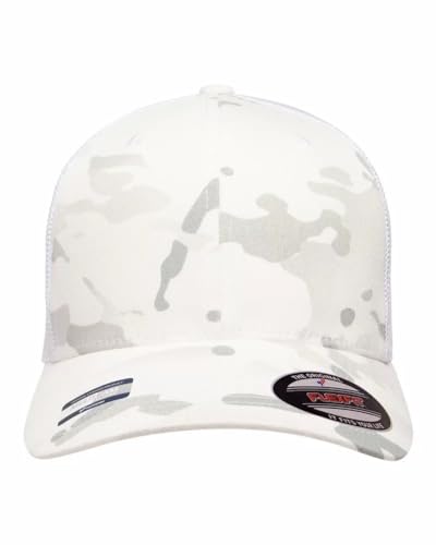 Image of Flexfit Unisex Mesh Fitted 2-Tone Trucker Hat, One Size