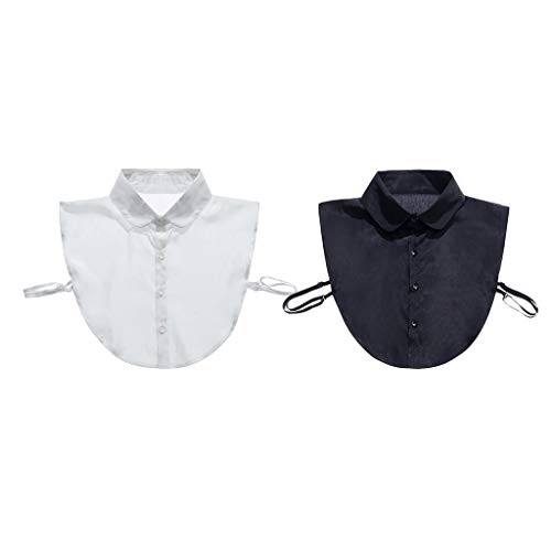 Colcolo 2 Unidades Moda Faux Colarinho Blusa Destacável Colarinho Dicky Colar Removível