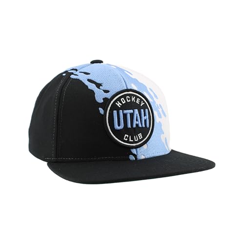 Image of ZHATS NHL Unisex-Adult NHL Officially Licensed Adjustable Snapback Hat Flat Bill Z11 Retro Paintbrush