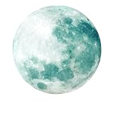 ERINGOGO 夜光月ウォールステッカー 剥がせる壁シール 環境対応使用 リビング寝室オフィス装飾用 明るいムーンデザインで 夜も