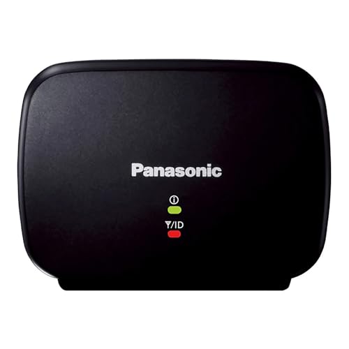 Panasonic KX-TGA407B Range Extender for DECT 6.0 Plus Cordless Phone Systems Landline Telephone (Black)