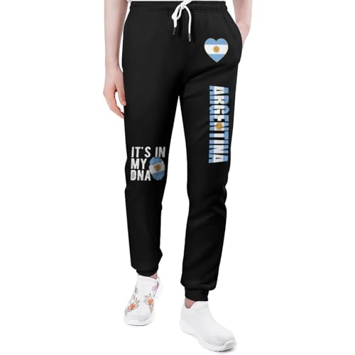 Argentina Flag Pant Mens Casual Trousers Soft Long Pants Slacks Sweatpants for Daily Sports Travel