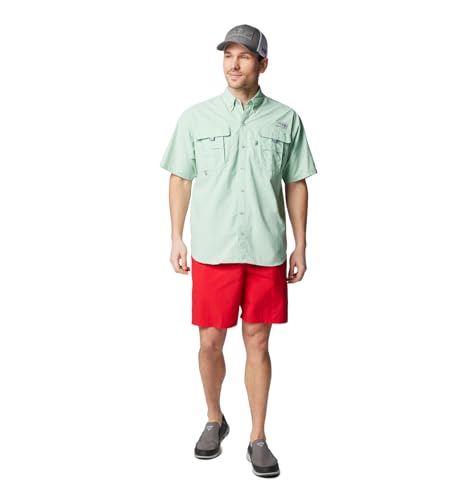 Image of Columbia Men Omni-Shade Bahama II Hiking and Trekking Short Sleeve Shirt